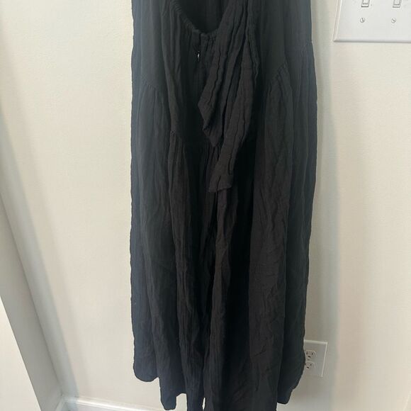 ME+EM Black Backout Cotton Maxidress 10 - Picture 5 of 9